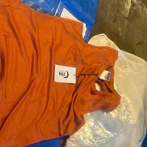 Small Burnt Orange Breezy Tank